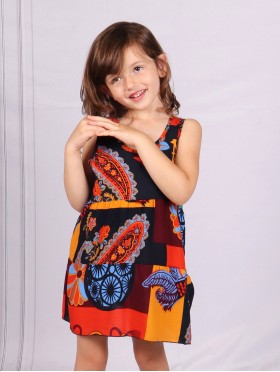 Kids Super Soft Sleeveless Fashion Dress (2-6 Yrs)